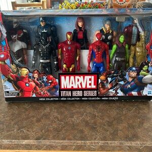 Marvel Titan Heroes vintage 2017 mega collection 11 figure set by Hasbro